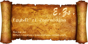 Egyházi Zseraldina névjegykártya